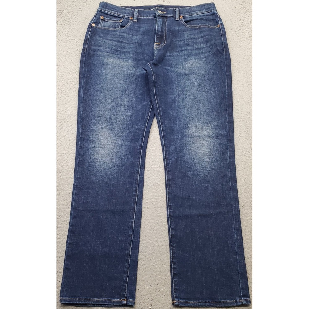 Lucky Brand 410 Athletic Slim Jeans Mens 34/32 Blue Denim Medium Wash Stretch